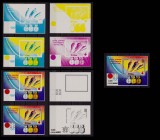 Cumpara ieftin (S47) 1972 Guinea Ec. &quot;Olimp.Sapporo &#039;72&quot;,colita PROOF ned.+8 faze de tipar,MNH