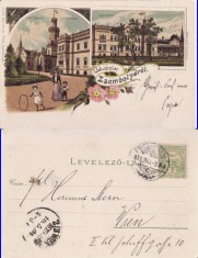 Jimbolia, Zsombolya (Timis) -Colaj, litografie - rara