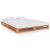 VidaXL Cadru de pat din paleți, maro, 140x200 cm, lemn masiv de pin