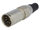 Mufă XLR 5-Pin Tată Drept pentru Cablu, DELTRON