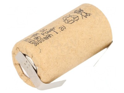 Baterie Ni-MH SubC 1,2V 3000mAh pentru lipire foto