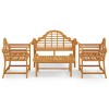 Set mobilier de gradina, 4 piese, lemn masiv de tec
