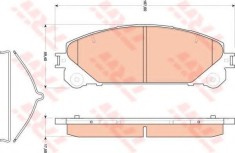 Set placute frana,frana disc TOYOTA RAV 4 IV (WWA4, AVA4, ZSA4, ALA4) (2012 - 2016) TRW GDB3484