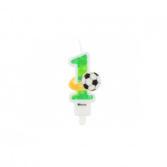 Lumanare tort cifra cu minge fotbal, 7.8 cm-Tip Cifra 1