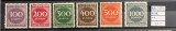 Germania &ndash; Deutsches Reich, set &bdquo;Inflația mare&rdquo;, valori 100&ndash;1000 Mark, MNH (Mi. 268&ndash;273)-A1000