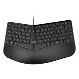 TASTATURA GENIUS USB, 104 taste, 12 functii, ergonomic, palm rest, AI, cablu 1.5m, black, &quot;Ergo KB-700&quot; &quot;31310053400&quot; (timbru verde 0.8 lei)