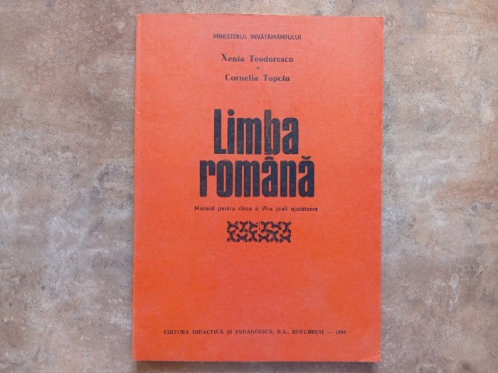 Limba Romana - Manual clasa a VI-a, Scoli speciale - ajutatoare