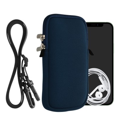 Husa Kwmobile Universala XL - 6,8&amp;quot;, Neopren, Albastru, 58700.4.116 foto