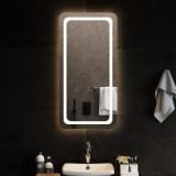 vidaXL Oglinda de baie cu LED, 50x100 cm