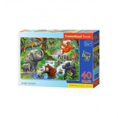 Puzzle 40 piese „Maxi Jungle Animals”