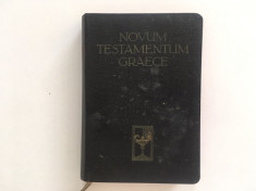 BIBLIA NOVUM TESTAMENTUM GRAECE CUM APPARATU CRITICO... EDITIA 17- 1941 foto