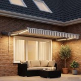 Cumpara ieftin Copertina manuala cu LED solar 3,5 x 2,5 m
