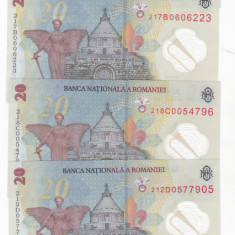 20 LEI 2021 POLIMER ECATERINA TEODOROIU ,SERIA "A B, C, D, E " 5 BANCNOTE.