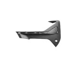 Grila bara protectie, spoiler Bmw X1 (F48), 2019-09.2022, montare fata, stanga, lucios, negru/negru; gaura senzor parcare, cu locas ornamente, RapidA