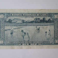 Laos 10 Kip 1957