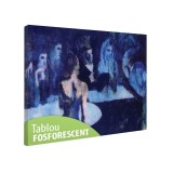 Tablou Fosforescent Pablo Picasso, 52x90 cm, Canvas, Decoratiune Casa, Tablou Luminos, Arta Perete, Imprimare HD, Cadou Original