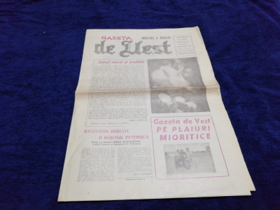 ZIARUL GAZETA DE VEST NR 13 14 APRILIE 1990 foto