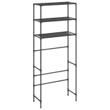 Cumpara ieftin Etajera peste masina de spalat cu 3 polite negru 69x28x169 cm