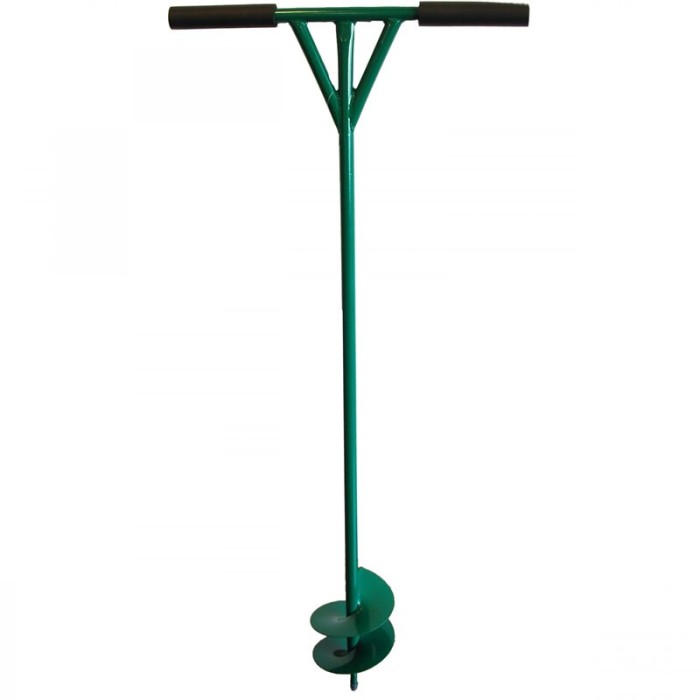 Burghiu manual pentru pamant, otel, D 15 cm, 1.24 m Burghiu manual pentru pamant, otel, D 15 cm, 1.24 m