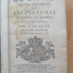 Pseaumes de David selon l'Esprit ... - VASSOULT (Abbé J.-B.) Paris, 1733.