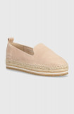 Marc O&#039;Polo espadrile din piele intoarsa culoarea bej, cu platforma, 40318323801305 NN2M3040