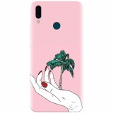 Husa silicon pentru Huawei Y9 2019, Palm Tree