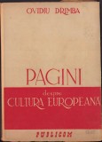 C907a Pagini despre cultura europeană de Ovidiu Drimba, 1945