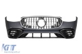 Bara frontala A Design tip S63 potrivita pentru Mercedes S-Class W223 dupa 2020 cu elemente cromate Performance AutoTuning