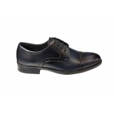 Pantofi barbati casual din piele naturala bleumarin - 101TGBL