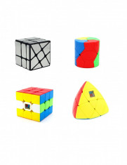 Pachet - Wind Mirror Argintiu, Cub Rubik 3x3x3, Barrel Redi, Mastermorphix foto
