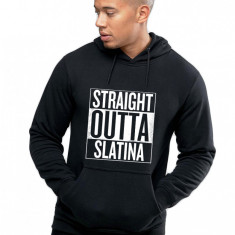 Hanorac Barbati Negru - Straight Outta Slatina - L