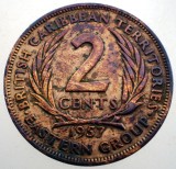 B.512 BRITISH CARIBBEAN TERRITORIES EASTERN GROUP 2 CENTS 1957