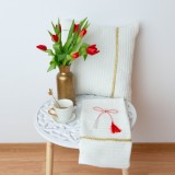 MartiHOME &ldquo;Timeless Grace&rdquo; perna decorativa, bumbac, ivoire