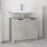 vidaXL Dulap de baie, gri beton, 64,5x33,5x59 cm, lemn compozit