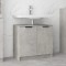 vidaXL Dulap de baie, gri beton, 64,5x33,5x59 cm, lemn compozit