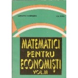 Matematici pentru economisti, Volumul al II-lea