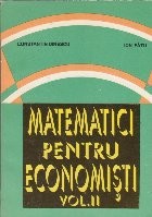 Matematici pentru economisti, Volumul al II-lea foto