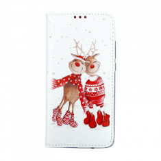 Husa Craciun Flip Carte Xiaomi Mi 9T Pro model Sweet Reindeers, Portofel cu Stand, Antisoc, Viceversa foto