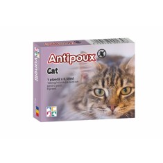 PIPETA ANTIPARAZITARA PURICI, CAPUSE PENTRU PISICI, ANTIPOUX CAT (CUTIE X 1PIP)