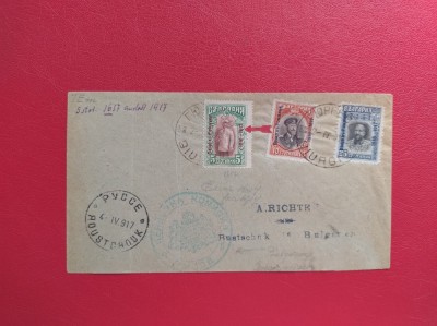 1917 - PLIC FILATELIC - OCUPATIA BULGARA IN ROMANIA - STAMPILA GIURGIU foto