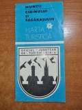 Harta turistica muntii cibinului si fagarasului - anii &#039;80