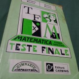 MATEMATICA TESTE FINALE PENTRU EXAMENUL DE CAPACITATE-GEORGETA BURTEA