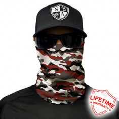 Bandana/Face Shield/Cagula/Esarfa - Crimson Military Camo, SA Co. original foto