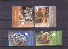 PUI DE ANIMALE SALBATICE,SERIE COMPLETA,2019, MNH ** ROMANIA .