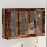 VidaXL Mobilier cu Montaj pe Perete 2 pcs Lemn vechi 69.5 x 34 x 90 cm