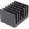 Radiator extrudat, aluminiu, 50mm x 66mm, neagra, FISCHER ELEKTRONIK - SK 100 50 SA