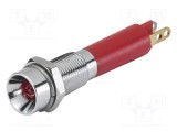 Lampă LED de control convexă albă 24V &Oslash;6mm EAO seria 17