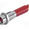 Lampă LED de control convexă albă 24V &Oslash;6mm EAO seria 17