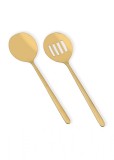 Cumpara ieftin Set ustensile servire 2 bucati CKB0259 Auriu 25x25 cm