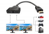 Cumpara ieftin Cablu adaptor splitter HDMI Azuxreza, 1080P, HDMI mascul la dual HDMI mama pentru HDTV HD - RESIGILAT